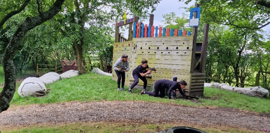 fort with climbing handholds